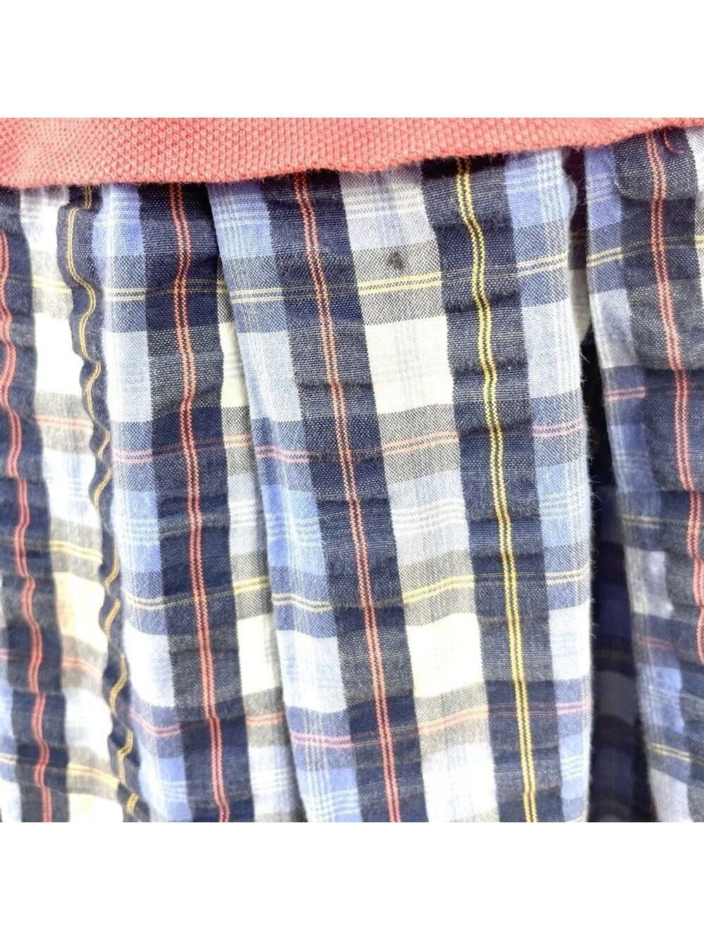 FENDI Pink And Blue Check FF Polo Dress Size 10 - Picture 8 of 10